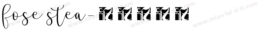 fose stea字体转换